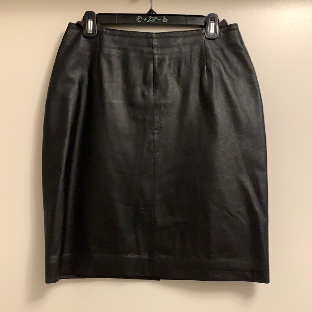 Black Leather Skirt
